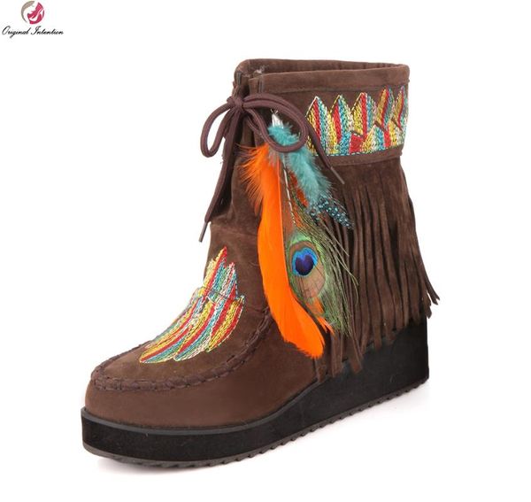 original intention stylish 3 colors women ankle boots round toe black brown yellow fashion shoes woman us size 4-13
original intention stylish 3 colors women ankle boots round toe black brown yellow fashion shoes woman us size 4-13
