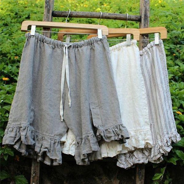 women plue size causal solid linen high waist tie up loose wide short pants casual simple style shorts for woman szorty damskie y200512, White;black
women plue size causal solid linen high waist tie up loose wide short pants casual simple style shorts for woman szorty damskie y200512, White;black