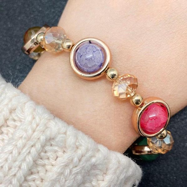bohemian candy color beads glass bracelet with transparent beads set for women chains chistmas gifts jewelry 2020, Black
bohemian candy color beads glass bracelet with transparent beads set for women chains chistmas gifts jewelry 2020, Black