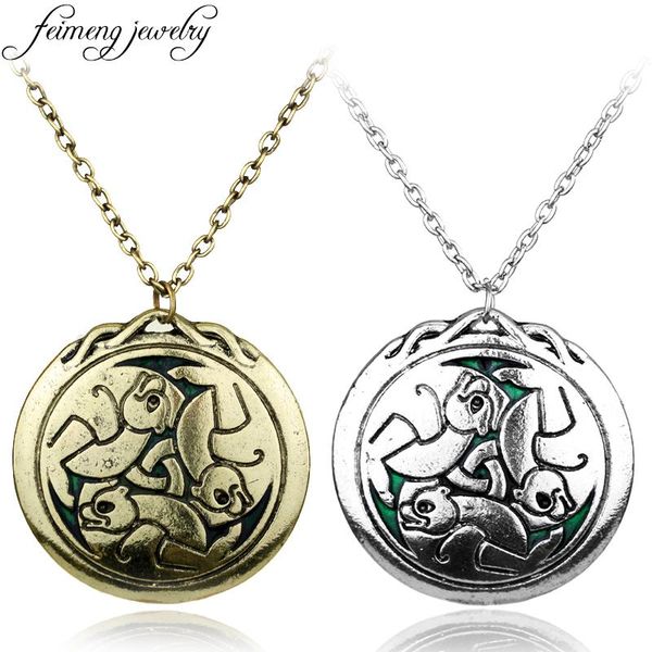 feimeng jewelry fairy goldilocks and the three bears necklace round three bears logo pendant necklace for women, Silver
feimeng jewelry fairy goldilocks and the three bears necklace round three bears logo pendant necklace for women, Silver