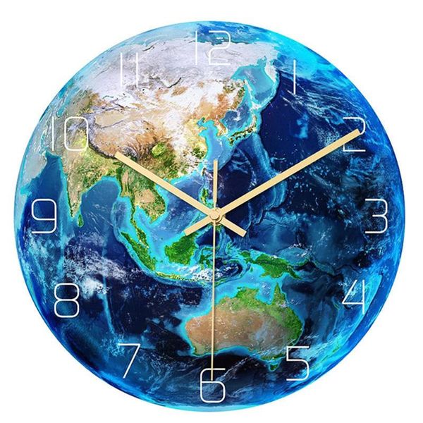 creative 3d acrylic luminous earth wall clock planet print clock study room bedroom living room decoration
creative 3d acrylic luminous earth wall clock planet print clock study room bedroom living room decoration