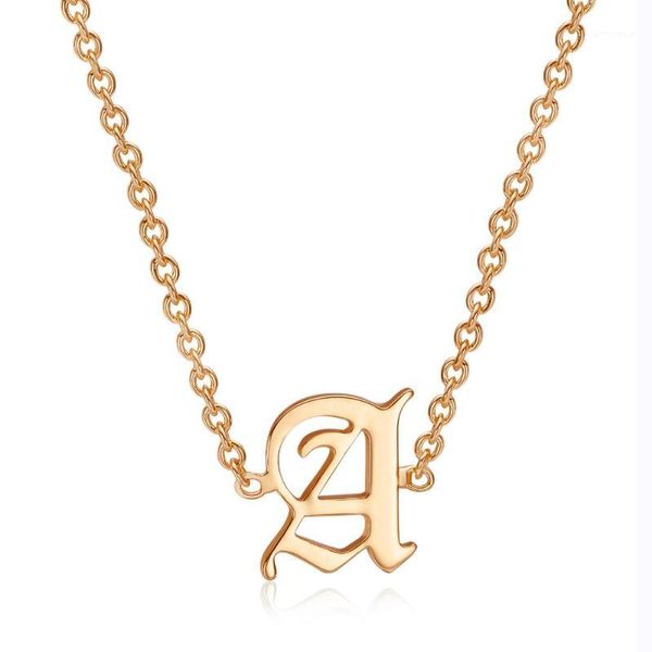chokers duoying old english text font single inititial a-z letter choker necklace capital letters for woman gift drop1, Golden;silver
chokers duoying old english text font single inititial a-z letter choker necklace capital letters for woman gift drop1, Golden;silver