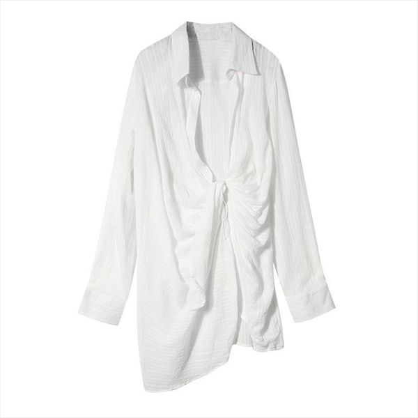 seebeautiful new summer autumn 2020 fashion pleated striped blouse long sleeve lapel irregular loose shirt women tide y028, White
seebeautiful new summer autumn 2020 fashion pleated striped blouse long sleeve lapel irregular loose shirt women tide y028, White