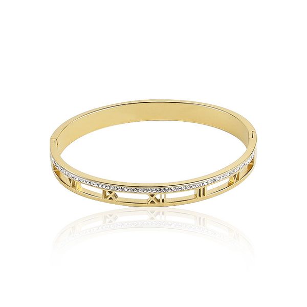 selling classic design elegant hollow roman numerals crystal bracelet and stainless steel jewelry bracelet for women 201209, Black
selling classic design elegant hollow roman numerals crystal bracelet and stainless steel jewelry bracelet for women 201209, Black