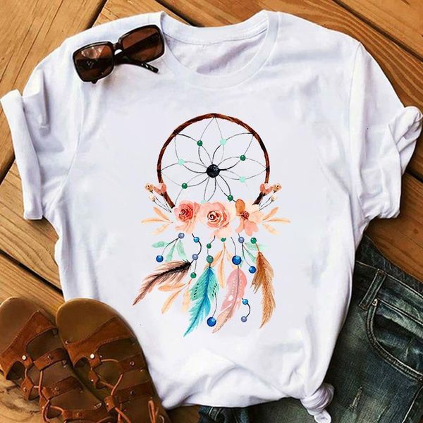 new fashion women t shirt dreamcatcher print tee shirt female short sleeve tee harajuku t-shirts 90s girls cute tee clothes, White
new fashion women t shirt dreamcatcher print tee shirt female short sleeve tee harajuku t-shirts 90s girls cute tee clothes, White