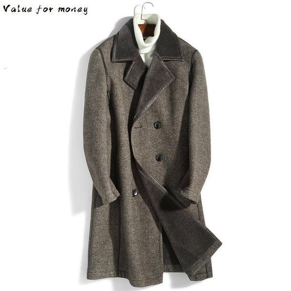 real men's fur coat autumn winter jacket double-breasted wool coats overcoat plus size abrigo hombre m8672b kj3511, Black
real men's fur coat autumn winter jacket double-breasted wool coats overcoat plus size abrigo hombre m8672b kj3511, Black