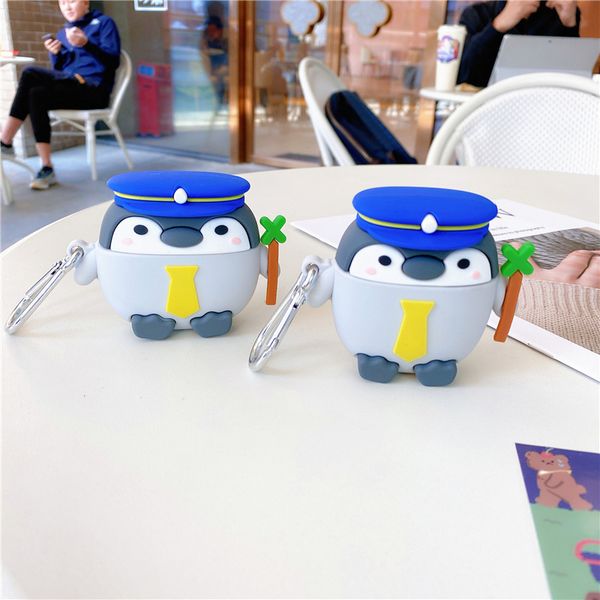 for airpods 1 2 case cute cartoon navy penguins earphone case for apple airpods pro 3 soft silicone protective cover funda
for airpods 1 2 case cute cartoon navy penguins earphone case for apple airpods pro 3 soft silicone protective cover funda