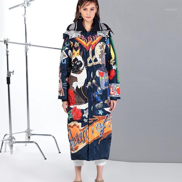 hooded thick clothes winter coat loose 2019 new fashion white duck down jackets cartoon print puffer jacket women parka yp0021, Black
hooded thick clothes winter coat loose 2019 new fashion white duck down jackets cartoon print puffer jacket women parka yp0021, Black