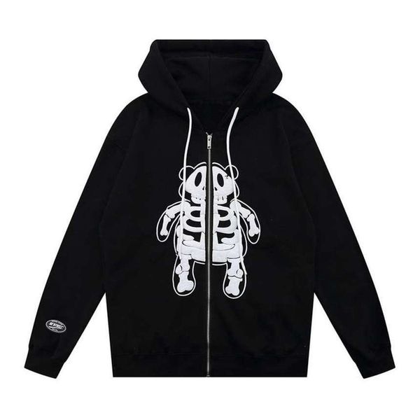 hooded skull print complete rits sweatshirts jas jassen streetwear hip hop harajuku losse outrunner, Black
hooded skull print complete rits sweatshirts jas jassen streetwear hip hop harajuku losse outrunner, Black