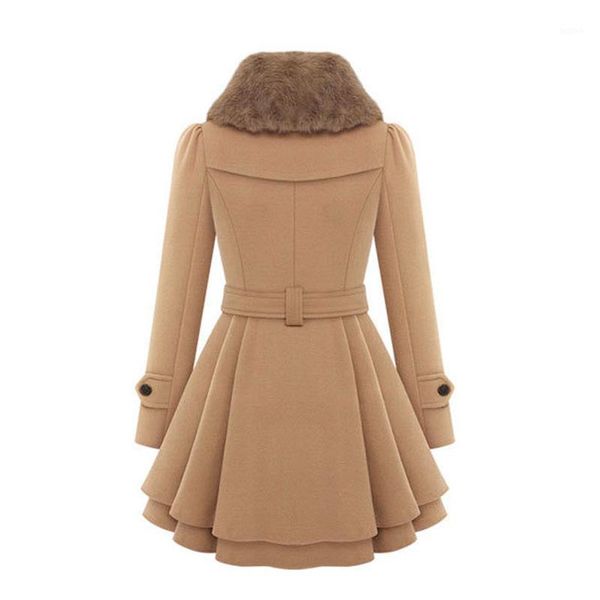 fashion womens slim trench coats lady fur collar peacoat winter woolen coat outwear double breasted elegant coats1, Tan;black
fashion womens slim trench coats lady fur collar peacoat winter woolen coat outwear double breasted elegant coats1, Tan;black