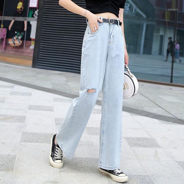 fashion boyfriend jeans women's high waist mom jeans wide leg pants bluebroken hole loose straight leisure trend, Blue
fashion boyfriend jeans women's high waist mom jeans wide leg pants bluebroken hole loose straight leisure trend, Blue