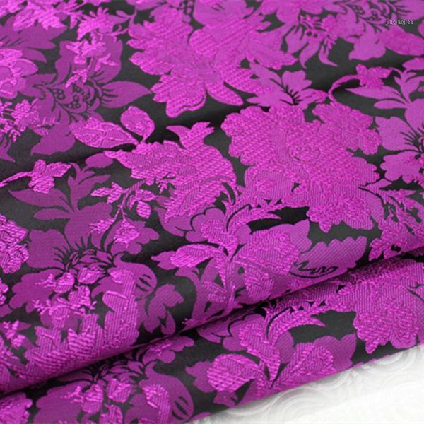 cf162 1yard purple black florals chinese qipao silk fabric chinese style brocade jacquard fabric for women dress for sew1, Black;white
cf162 1yard purple black florals chinese qipao silk fabric chinese style brocade jacquard fabric for women dress for sew1, Black;white
