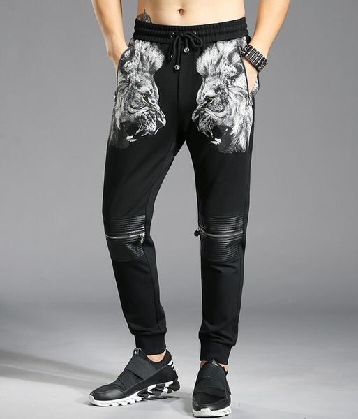 of men's style europe lion's embroidered personality self-cultivation head lion casual pants men k870 legu, White;black
of men's style europe lion's embroidered personality self-cultivation head lion casual pants men k870 legu, White;black