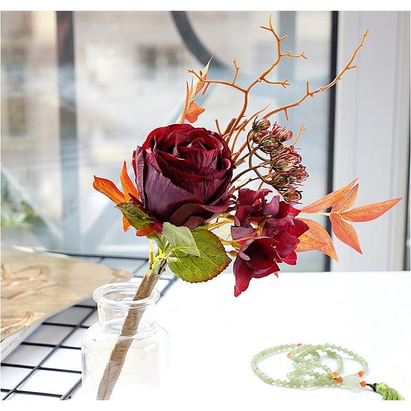 european silk artificial rose flowers diy branches plastic berries leaf fake flowers for home wedding decoration supplies props f jllsmr 
european silk artificial rose flowers diy branches plastic berries leaf fake flowers for home wedding decoration supplies props f jllsmr