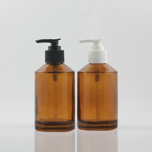storage bottles & jars large capacity 200ml amber cosmetic bottle with black/white lotion pump1
storage bottles & jars large capacity 200ml amber cosmetic bottle with black/white lotion pump1