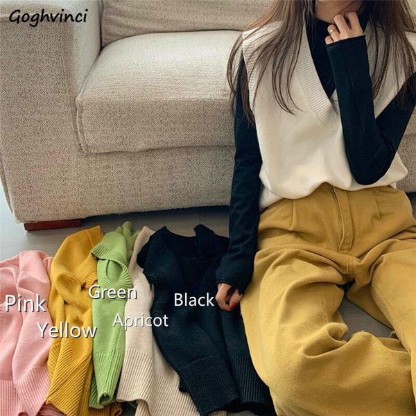 women's vests sweater women candy colors v-neck basic trendy autumn elasticity undershirts classic daily knitwear, Black;white
women's vests sweater women candy colors v-neck basic trendy autumn elasticity undershirts classic daily knitwear, Black;white