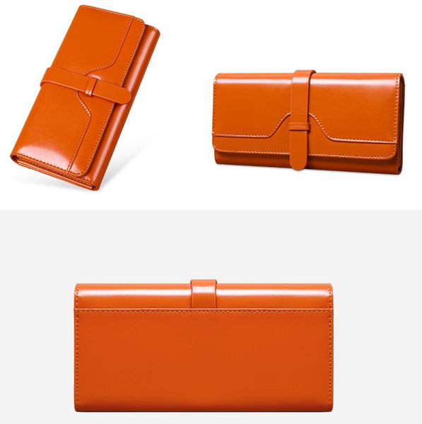 wax oil genuine long style women designer wallets lady cow leather zero purses female fashion phone, Red;black
wax oil genuine long style women designer wallets lady cow leather zero purses female fashion phone, Red;black