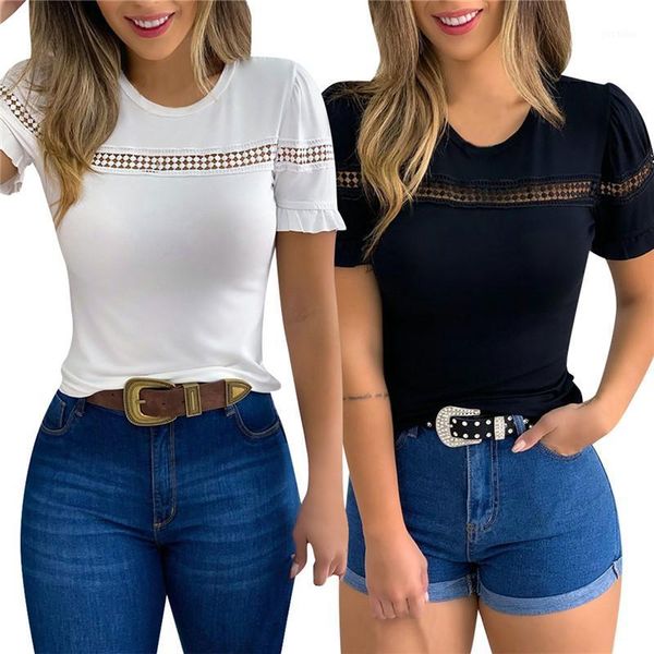 women blouse summer casual slim short sleeve solid o-neck chiffon blouses female shirts1, White
women blouse summer casual slim short sleeve solid o-neck chiffon blouses female shirts1, White