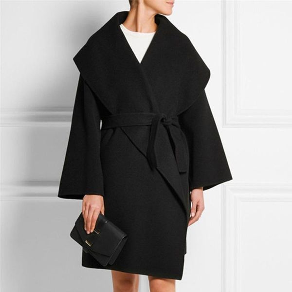 elegant wool coat women overcoat 2020 autumn winter hooded oversize overcoat black lace up casual plus size office ladies coats1
elegant wool coat women overcoat 2020 autumn winter hooded oversize overcoat black lace up casual plus size office ladies coats1