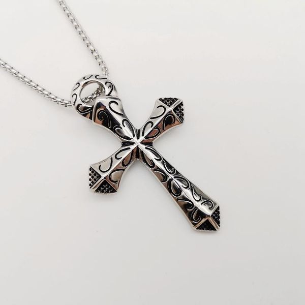 pendant necklaces vintage 316l stainless steel curved heart pattern cross necklace mens fashion punk big hip hop jewelry, Silver
pendant necklaces vintage 316l stainless steel curved heart pattern cross necklace mens fashion punk big hip hop jewelry, Silver