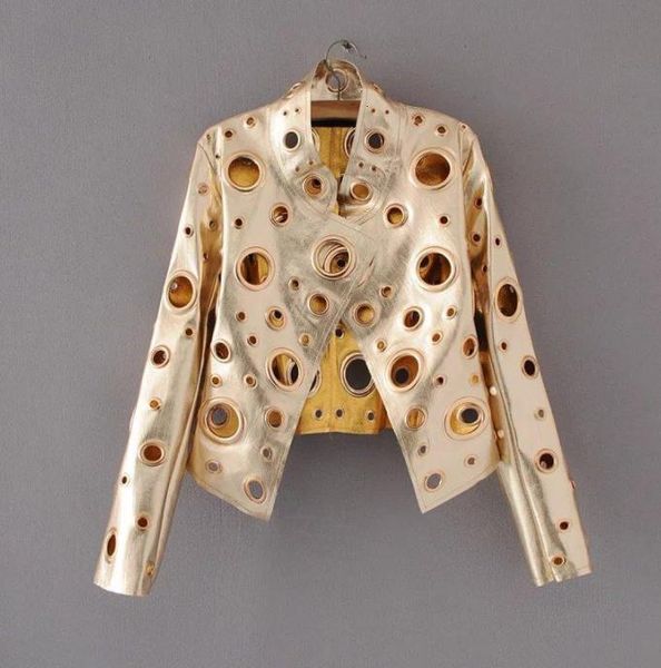 2019 autumn winter women leather jacket motorcycle pu coat women long sleeve short jackets round hole golden jaqueta, Black
2019 autumn winter women leather jacket motorcycle pu coat women long sleeve short jackets round hole golden jaqueta, Black