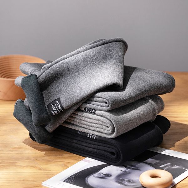 large size velvet leggings warm pants women thicken cotton soft comfy solid fleece leggings pencil pants 2020 autumn winter lj201104, Black 
large size velvet leggings warm pants women thicken cotton soft comfy solid fleece leggings pencil pants 2020 autumn winter lj201104, Black