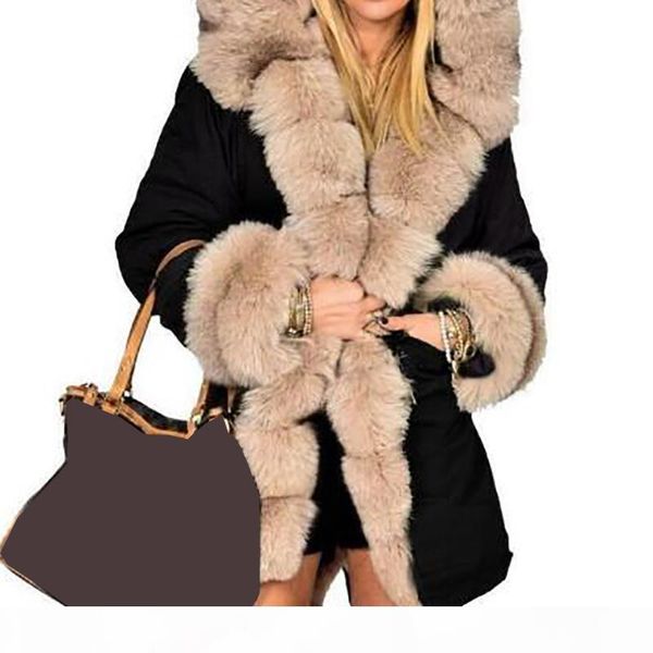women's fur collar winter parkas thick warm long coat hooded faux fur camouflage jacket overcoat outwear female 5xl m0277, Black
women's fur collar winter parkas thick warm long coat hooded faux fur camouflage jacket overcoat outwear female 5xl m0277, Black
