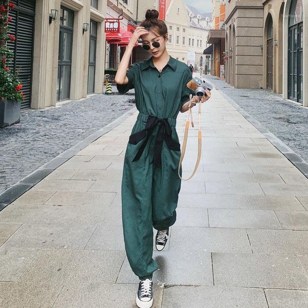 women's jumpsuits & rompers women summer shirt style short sleeve loose casual streetwear hip hop harem one piece pants sashe overalls, Black;white
women's jumpsuits & rompers women summer shirt style short sleeve loose casual streetwear hip hop harem one piece pants sashe overalls, Black;white