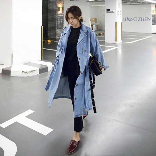 autumn winter korean denim trench coat for women 2020 spring thin windbreaker long single-breasted jeans trench coat with belt1, Black;brown
autumn winter korean denim trench coat for women 2020 spring thin windbreaker long single-breasted jeans trench coat with belt1, Black;brown