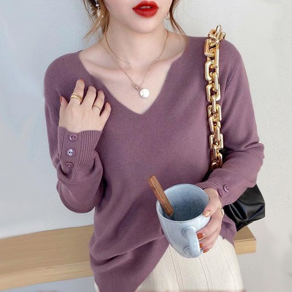 gentle wind sweater autumn new women's v-neck sweater loose outer wear 2020 early autumn and winter bottoming shirt, White;black
gentle wind sweater autumn new women's v-neck sweater loose outer wear 2020 early autumn and winter bottoming shirt, White;black