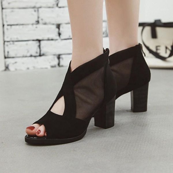 sandals blxqpyt zapatos de mujer 2021 big size 34-45 brand design zip women mesh ankle boot summer high heel peep toe shoes 8861, Black
sandals blxqpyt zapatos de mujer 2021 big size 34-45 brand design zip women mesh ankle boot summer high heel peep toe shoes 8861, Black