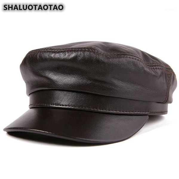 wide brim hats shaluotaotao genuine leather hat for men women autumn winter quality sheepskin brands snapback flat cap1, Blue;gray
wide brim hats shaluotaotao genuine leather hat for men women autumn winter quality sheepskin brands snapback flat cap1, Blue;gray