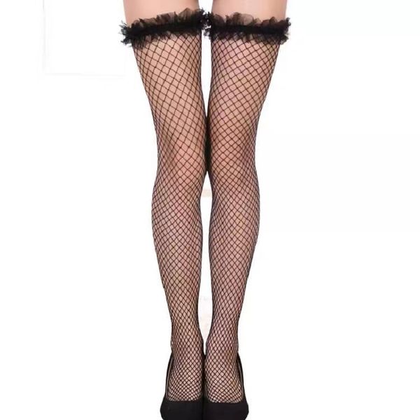women lace fishnet stockings quality thigh high for ladies girls new fashion nightclub party knee socks, Black;white
women lace fishnet stockings quality thigh high for ladies girls new fashion nightclub party knee socks, Black;white