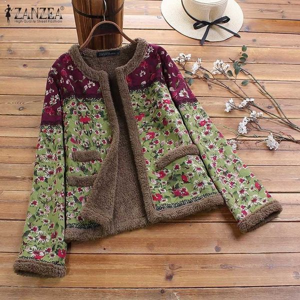 vintage open front plush fluffy coats zanzea winter floral printed jackets women long sleeve outwear female overcoat chaqueta t200114, Black;brown
vintage open front plush fluffy coats zanzea winter floral printed jackets women long sleeve outwear female overcoat chaqueta t200114, Black;brown