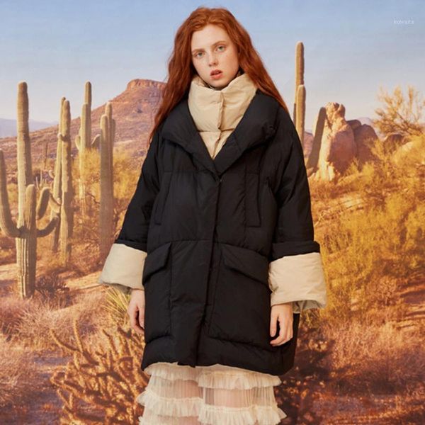 liva girl european high collar design women's winter jacket 2019 new listing parkas female winter coat fashion loose coat1, Black
liva girl european high collar design women's winter jacket 2019 new listing parkas female winter coat fashion loose coat1, Black