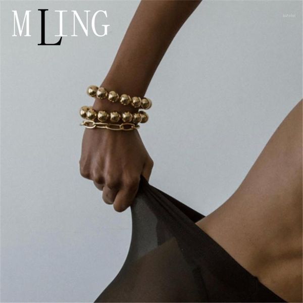 mling 3 pcs/set gold link bracelet set hand made weave metal beads bracelet set for women1, Golden;silver
mling 3 pcs/set gold link bracelet set hand made weave metal beads bracelet set for women1, Golden;silver