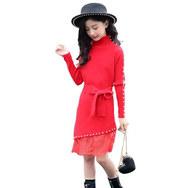 pullover 2021 kids winter thick sweater dress for girls lace patchwork long elegant knit girl slim knitwear 6 7 9 12 14, Blue
pullover 2021 kids winter thick sweater dress for girls lace patchwork long elegant knit girl slim knitwear 6 7 9 12 14, Blue