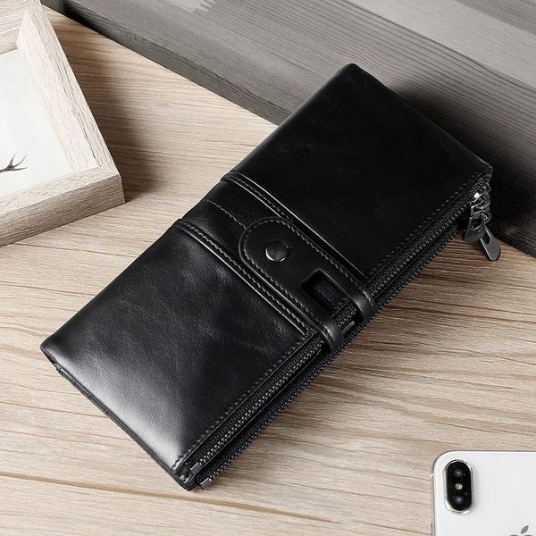 Rfid blocking Men Woman Wallet 100% Genuine Leather Long Wallet Money Bag Coin Purse for Men Woman
Rfid blocking Men Woman Wallet 100% Genuine Leather Long Wallet Money Bag Coin Purse for Men Woman