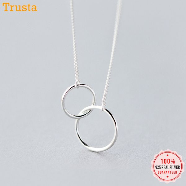 trustdavis 100% 925 sterling silver double hollow round pendant short 42cm necklace for women silver 925 jewelry wholesale ds531 q0531
trustdavis 100% 925 sterling silver double hollow round pendant short 42cm necklace for women silver 925 jewelry wholesale ds531 q0531