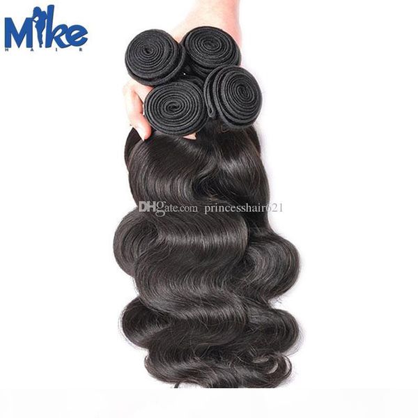 mikehair wholesale brazilian hair body wave 5pcs bundles deal original human hair weave peruvian indian malaysian remy hair extensions, Black
mikehair wholesale brazilian hair body wave 5pcs bundles deal original human hair weave peruvian indian malaysian remy hair extensions, Black