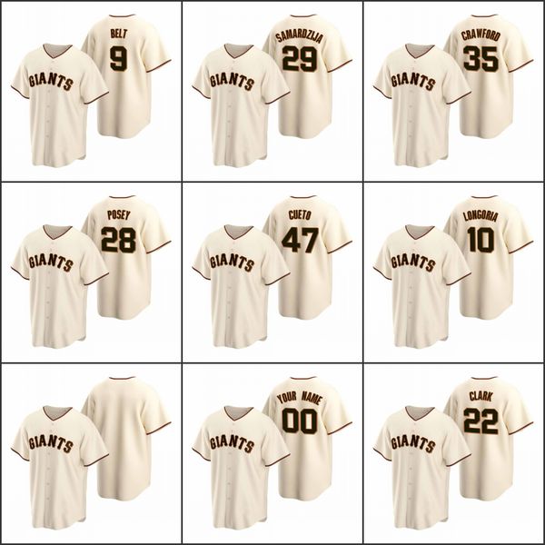 san francisco giants #28 buster posey 22 will clark 29 jeff samardzija men women youth custom cream replica home jersey, Black
san francisco giants #28 buster posey 22 will clark 29 jeff samardzija men women youth custom cream replica home jersey, Black