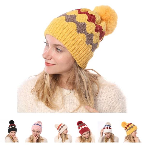 beanie/skull caps women winter knitted beanie hat with faux fur pom warm knit bonnet skull cap for autumn pom-pom pompom, Blue;gray
beanie/skull caps women winter knitted beanie hat with faux fur pom warm knit bonnet skull cap for autumn pom-pom pompom, Blue;gray