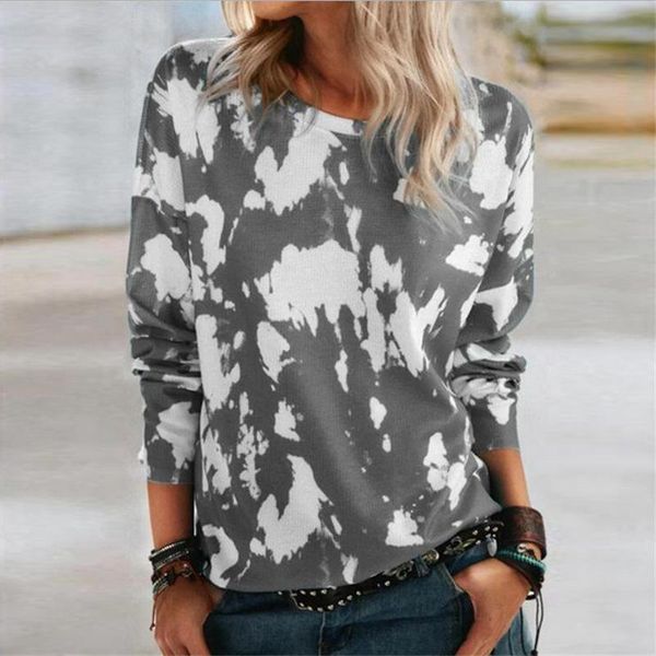 women's t-shirt mandylandy plus size loose female spring tshirts round neck women shirts fashion long sleeve printed, White
women's t-shirt mandylandy plus size loose female spring tshirts round neck women shirts fashion long sleeve printed, White