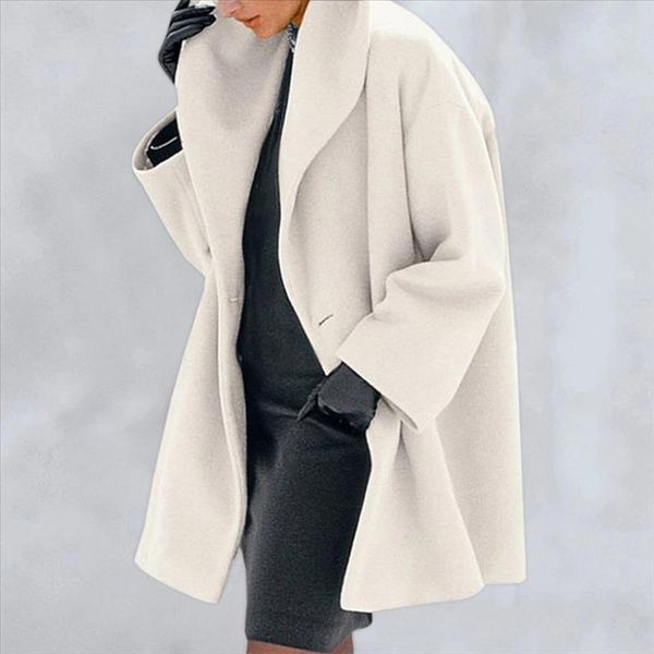2020 turn down collar coat women long sleeve warm long coat autumn winter wool women jackets big size jackets, Black
2020 turn down collar coat women long sleeve warm long coat autumn winter wool women jackets big size jackets, Black