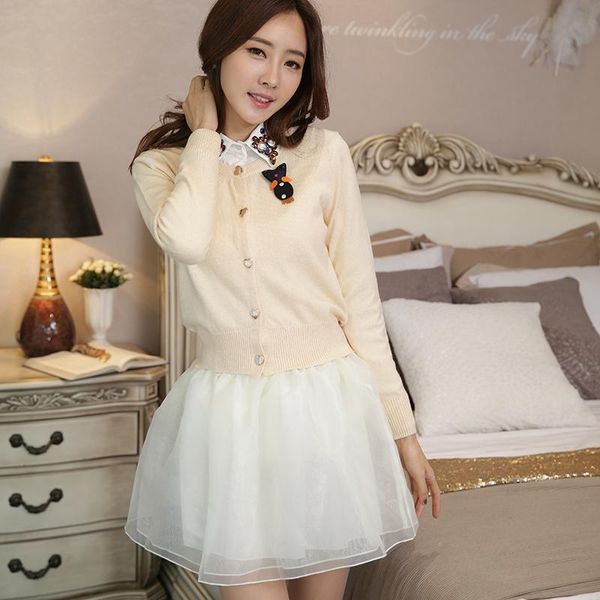 women's knits & tees 2021 spring autumn women love button cardigans cashmere sweater knitted jacket girls korean chic woman's swe, White
women's knits & tees 2021 spring autumn women love button cardigans cashmere sweater knitted jacket girls korean chic woman's swe, White