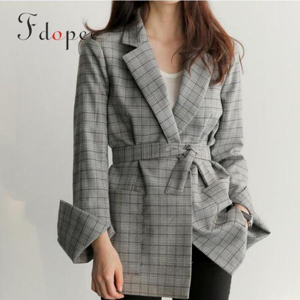 2020 autumn womens jackets retro plaid leisure british style turn-down collar lattice business attire pockets plus size women, Black;brown
2020 autumn womens jackets retro plaid leisure british style turn-down collar lattice business attire pockets plus size women, Black;brown