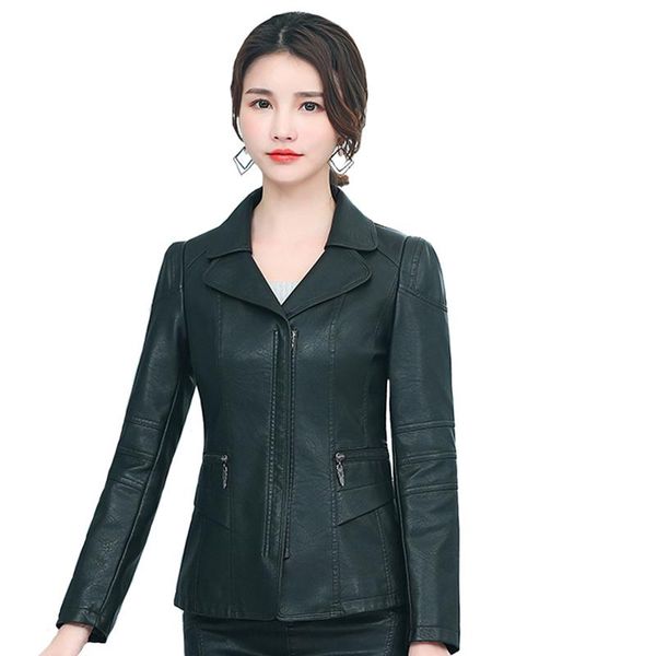 women's leather & faux plus size 6xl women jacket autumn spring fashion turn down collar zipper black pu coat
women's leather & faux plus size 6xl women jacket autumn spring fashion turn down collar zipper black pu coat
