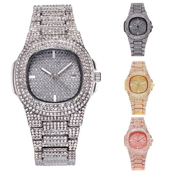 four color gold quartz watch fashion square starry suit steel watches water drill calendar wristwatch ladies watch 2019 gifts, Slivery;brown
four color gold quartz watch fashion square starry suit steel watches water drill calendar wristwatch ladies watch 2019 gifts, Slivery;brown