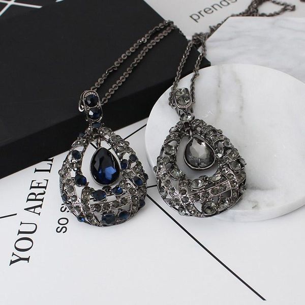 korean version of the wild city drop of love crystal necklace female winter sweater chain hundred matching pieces, Silver
korean version of the wild city drop of love crystal necklace female winter sweater chain hundred matching pieces, Silver