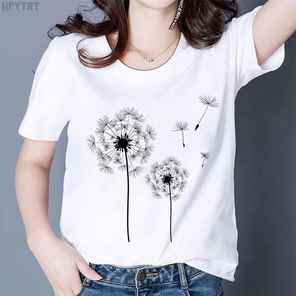 summer new women t shirt harajuku dandelion bouquet printed white t-shirt for girls students lady vogue short sleeve tshirt
summer new women t shirt harajuku dandelion bouquet printed white t-shirt for girls students lady vogue short sleeve tshirt